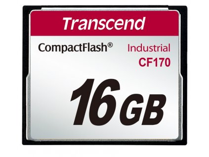 Transcend 16GB INDUSTRIAL CF CARD CF170 paměťová karta (MLC)