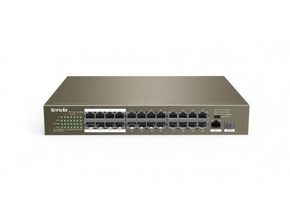 Tenda TEF1126P-24-250W (24xPoE 802.3af/at 10/100Mbps, Uplink 1xRJ45 + 1xSFP 1Gbs),250W