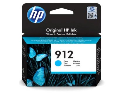 HP 3YL77AE náplň č.912 azurová cyan inkoustová kazeta (cca 315 stran) OfficeJet 8012e, 8013, 8022e, 8023
