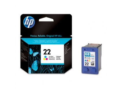 HP 22 Tri-color Ink Cart, 5 ml, C9352AE (165 pages)