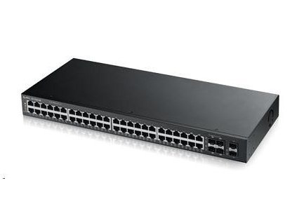 Zyxel GS1920-48v2 50-port Gigabit WebManaged Switch, 44x gigabit RJ45, 4x gigabit RJ45/SFP, 2x SFP