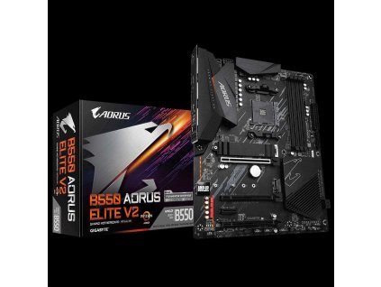 GIGABYTE MB Sc AM4 B550 AORUS ELITE V2, AMD B550, 4xDDR4, 1xHDMI, 1xDP