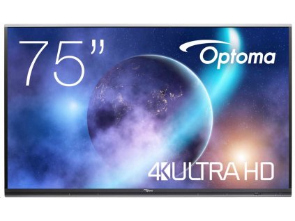 Optoma 5752RK+ IFPD 75" - interaktivní dotykový, 4K UHD, multidotyk 40prstu, Android 11, 8GB RAM / 64GB ROM