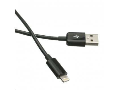 Kabel C-TECH USB 2.0 Lightning (IP5 a vyšší) nabíjecí a synchronizační kabel, 2m, černý