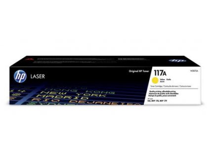 HP W2072A originální toner žlutý č.117A cca 700 str. (yellow, pro HP 150a, 150nw, MFP 178nw, 179fnw, Jetintelligence )