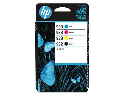 HP 6ZC71AE náplně č.932+933 CMYK (4pack = černá + CMY) (pro OJ 6700, OJ 7610, OJ 7612)