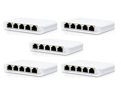 UBNT UniFi Switch USW-Flex-Mini-5, 5-pack [5xGigabit, 1xPoE In]