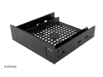 AKASA montážní kit pro 3,5" HDD do 5,25" pozice, 1x 3,5" nebo 2,5" HDD/SSD, plastový, černý