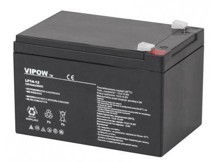 Baterie olověná 12V / 14Ah VIPOW BAT0217 gelový akumulátor