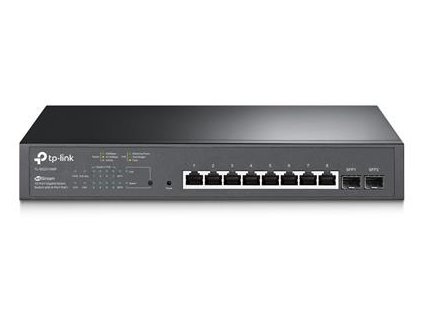 TP-Link TL-SG2210MP JetStream Switch, 8x GLAN PoE+, 2x SFP budget 150W, OMADA SDN