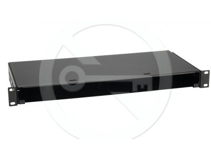 Optická vana Solarix s výsuvnou policí uzavíratelná klapkami 1U BK FOS2-1U-B