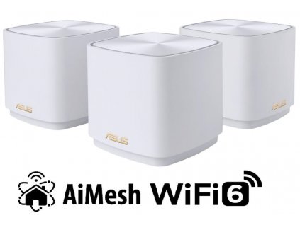 ASUS ZenWiFi XD5 3-pack Wireless AX3000 Dual-band Mesh WiFi 6 System, white