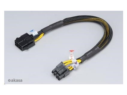 AKASA kabel prodloužení k 8pin ATX PSU, 30cm