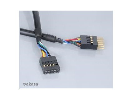 AKASA kabel prodloužení interního USB portu, 40cm