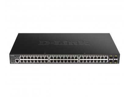D-Link DGS-1250-52XMP 48-port Gigabit Smart Managed Switch with 4x 10G SFP+ ports, 370Watts