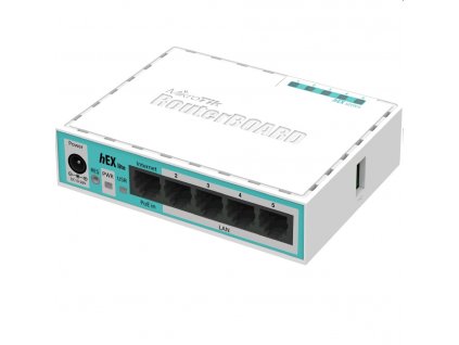 Router Mikrotik RB750r2 hEX lite 5x 10/100 LAN port, OS L4, 64 MB SDRAM