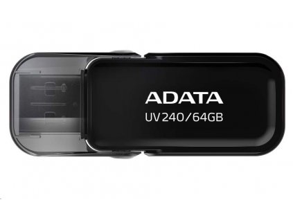 ADATA Flash Disk 64GB UV240, USB 2.0 Dash Drive, černá