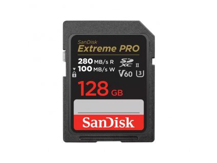 SanDisk SDXC karta 128GB Extreme PRO (280 MB/s Class 10, UHS-II V60)