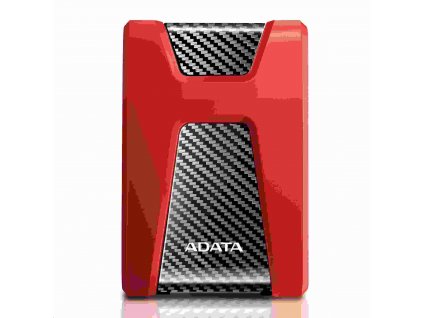 ADATA Externí HDD 2TB 2,5" USB 3.1 DashDrive Durable HD650, červený (gumový, nárazu odolný)