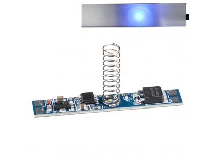 MCLED Stmívač LED pásků do hliníkových profilů s pružinou a paměťovou funkcí dotykový