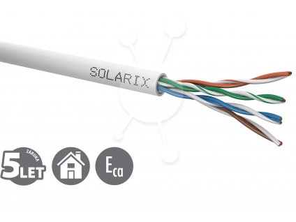 Instalační kabel Solarix CAT5E UTP PVC Eca 100m/box SXKD-5E-UTP-PVC