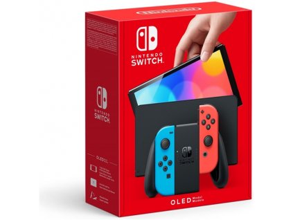 Nintendo Switch OLED neon red&blue