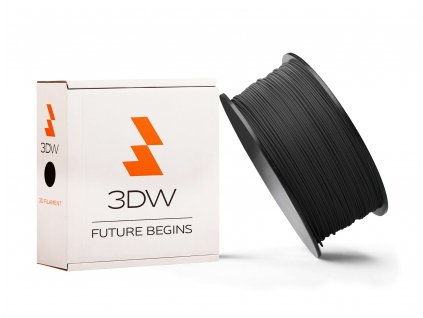 3DW - PLA filament 2,9mm černá, 1kg, tisk 195-225°C