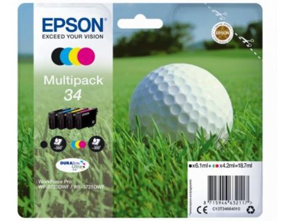 EPSON cartridge T3466 (black/cyan/magenta/yellow) multipack (golfový míček)