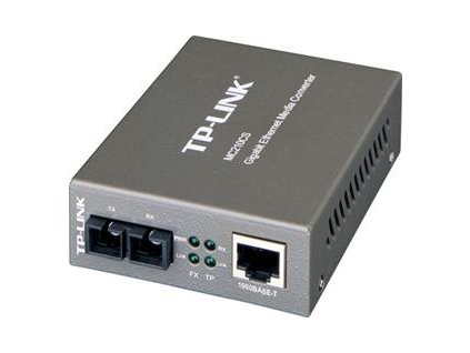 TP-LINK MC210CS převodník , 1000TX/1000FX SM, SC, 15 k - Verze 2 (9V)
