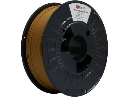 C-TECH Tisková struna (filament) PREMIUM LINE, PLA, dřevo, 1,75mm, 1kg