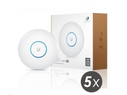 UBNT UniFi AP AC PRO 5-PACK (bez PoE!) [vnitřní/venkovní AP, dual-band 2.4+5GHz (450+1300Mbps), MIMO, 802.11a/b/g/n/ac]