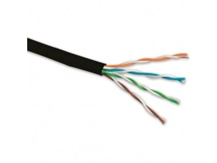 Kabel Solarix UTP Cat6 drát 500m PVC venkovní