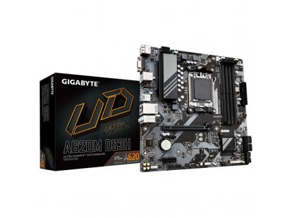 GIGABYTE MB Sc AM5 A620M DS3H, AMD A620, 4xDDR5, 1xDP, 1xHDMI, 1xD-Sub