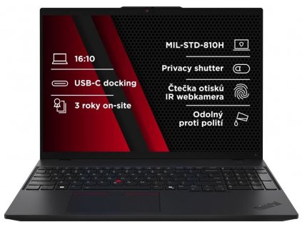 LENOVO NTB ThinkPad L16 AMD G1 - Ryzen5 PRO 7535U,16" WUXGA,16GB,512SSD,5MP+IRcam,W11P