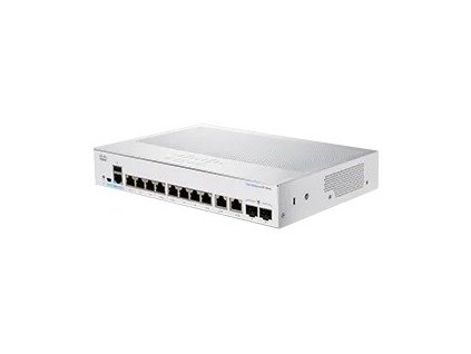Cisco switch CBS250-8T-E-2G (8xGbE,2xGbE/SFP combo,fanless)