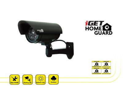 Atrapa iGET HOMEGUARD HGDOA5666 maketa CCTV nástěnné kamery