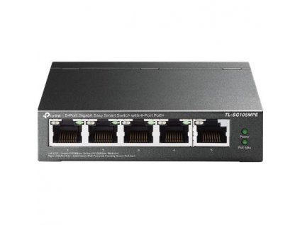 TP-Link Switch TL-SG105MPE Easy Smart, 5x GLAN, 4x PoE+, 120W