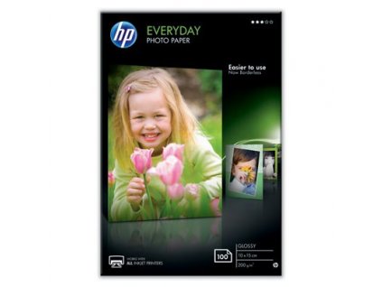 HP Everyday Glossy Photo Paper-100 sht/10 x 15 cm, 200 g/m2, CR757A