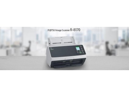FUJITSU-RICOH skener Fi-8170 A4, průchodový, 70ppm, 600dpi, LAN RJ45-1000, USB 3.2,ADF 100listů, 10000 listů za den