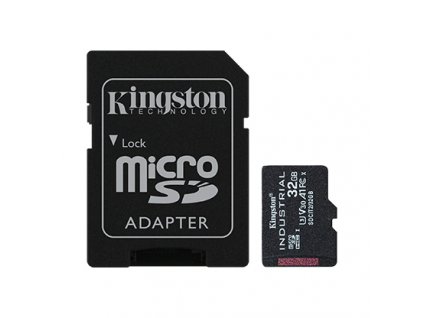 Kingston Industrial/micro SDHC/32GB/100MBps/UHS-I U3 / Class 10/+ Adaptér