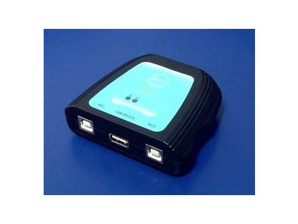 USB switch, 2:1 (USB A(F)/2xUSB B(F), manuální přepínání na tlačítko, USB 2.0 (Přepínač USB zařízení) VALUE