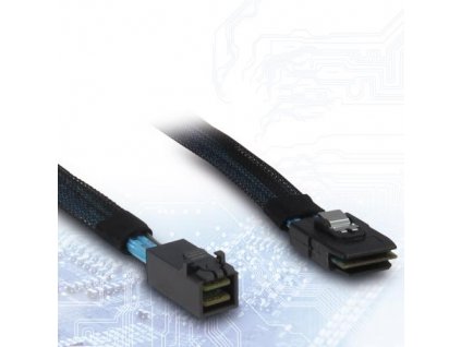 INTER-TECH kabel (SFF-8643) Mini-SAS HD na (SFF-8087) Mini-SAS, 0,75m