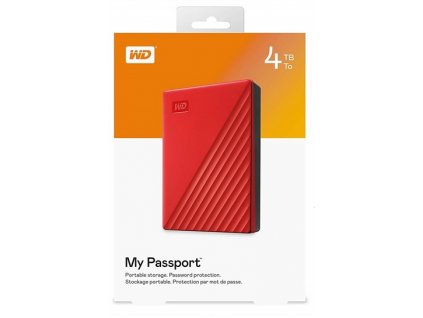 WD My Passport Portable 4TB Red