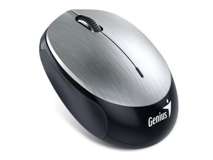 GENIUS myš NX-9000BT Wireless,Bluetooth 4.0, 1200dpi, USB stříbrná, dobíjecí baterie