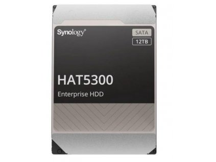 SYNOLOGY HAT5300 12TB CMR 7200rpm 256MB NAS HDD 24x7 242MB/s 3.5 RAID SATA3-6Gbps