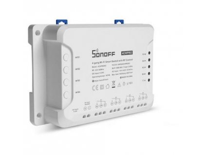 SONOFF (4CH PRO R3) Smart Switch, 4 kanály, smart integrovaný spínač, RF+WiFi switch. eWeLink