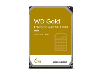 WD GOLD WD6004FRYZ 6TB SATA/ 6Gb/s 256MB cache 7200 ot., CMR, Enterprise