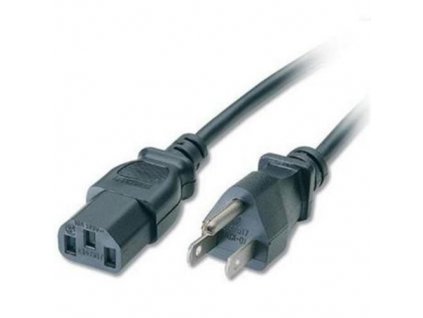 Kabel síťový k počítači 2m s USA zástrčkou