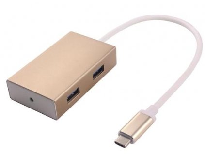 USB3.1 hub 4x USB3.0 Eloxované hliníkové pouzdro