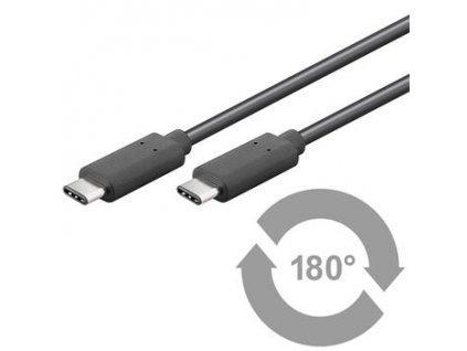 PremiumCord Kabel USB 3.1 konektor C/male - USB 3.1 konektor C/male, 1m